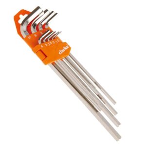 CLARKE ALLEN KEY SETS 1.5 to10mm 9 Pcs LONG