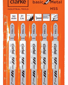 Clarke Jig Saw Blades HSS - BASIC FOR METAL CL118A