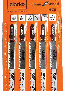 Clarke Jig Saw Blades HCS - CLEAN FOR WOOD CLB10