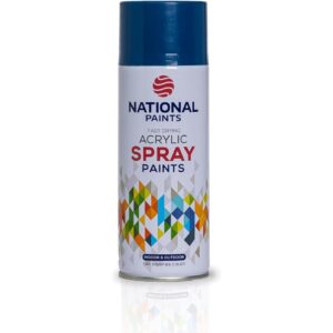 National Paints Fast Drying Acrylic Spray Paint - Dark Blue 213