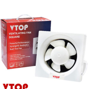 VENTILATING FAN SQUARE 6" AUTO SHUTTER-V TOP