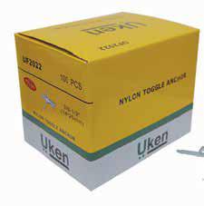 UKEN NYLON TOGGLE ANCHOR 14X25MM